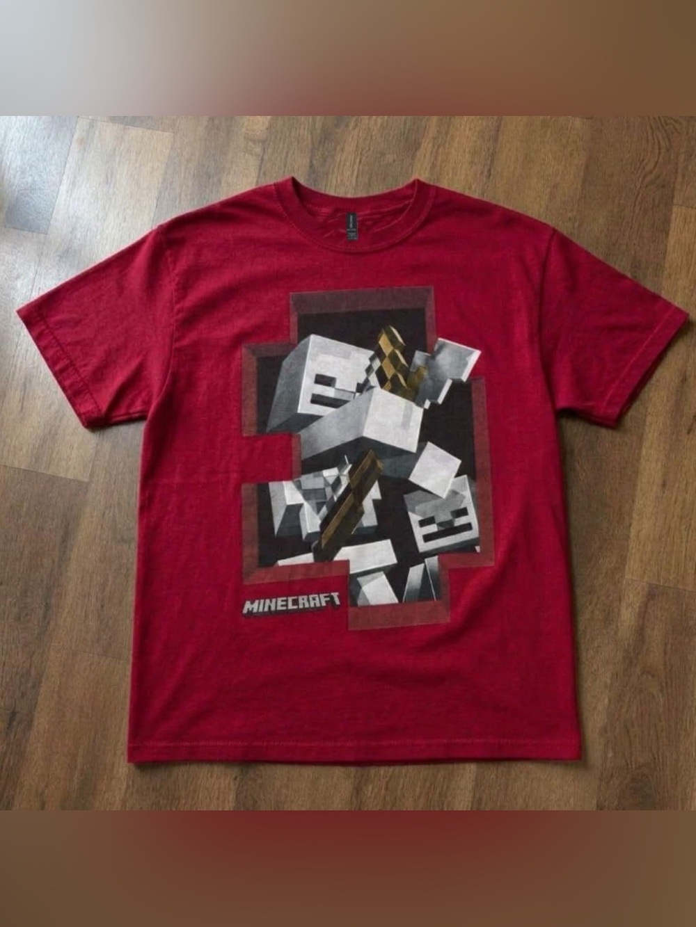 Minecraft skeleton mob explosion Red Graphic unisex T-Shirt